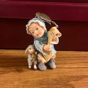 Heirloom ornament - I bring you tidying of great joy - the shepherd of Bethlehem